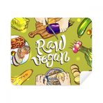 Dıythinker 2 Adet Süet Kumaş Ham Vegan Sebze Patates Domates Telefon Ekran Temizleyici ve Gözlük Temizleme Bezi