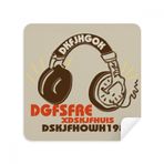 Dıythinker 2 Adet Süet Kumaş Kahverengi Kulaklık Rock Müzik Çılgın Telefon Ekran Temizleyici ve Gözlük Temizleme Bezi