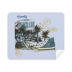 Dıythinker 2 Adet Süet Kumaş Kanvas Ayakkabı Hindistan Cevizi Ağacı İllüstrasyon Telefon Ekran Temizleyici ve Gözlük Temizleme Bezi