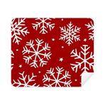 Dıythinker 2 Adet Süet Kumaş Noel Kar Tanesi Kırmızı Festival Telefon Ekran Temizleyici ve Gözlük Temizleme Bezi