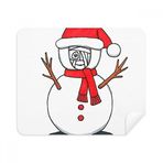 Dıythinker 2 Adet Süet Kumaş Noel Kardan Adam Horus Eşarp Dal Telefon Ekran Temizleyici ve Gözlük Temizleme Bezi