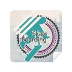 Dıythinker 2 Adet Süet Kumaş Spor Snowboard Sporcuları İllüstrasyon Gözlükleri Temizleme Bezi ve Telefon Ekran Temizleyici