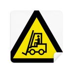 Dıythinker 2 Adet Süet Kumaş Uyarı Sembolü Sarı Siyah Forkliftler Üçgen Telefon Ekran Temizleyici ve Gözlük Temizleme Bezi
