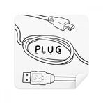Dıythinker 2 Adet Süet Kumaş Veri Kablosu Usb Fiş Hattı El Çizim Gözlükleri Temizleme Bezi ve Telefon Ekran Temizleyici