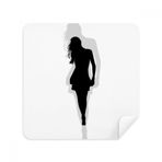 Dıythinker 2 Adet Süet Kumaş Walk Hot Beautiful Woman Stand Telefon Ekran Temizleyici ve Gözlük Temizleme Bezi