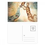Dıythinker 20 Adet 14x9 cm Renkli Ocak Şubat Kova Burç Kartpostal Seti