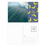 Dıythinker 20 Adet 14x9 cm Renkli Okyanus Kum Plaj Deniz Sörf Dalgalı Resim Muz Kartpostal Seti
