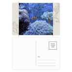 Dıythinker 20 Adet 14x9 cm Renkli Okyanus Mercan Bilim Palyaço Doğa Resim Çiçek Kartpostal Seti