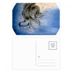 Dıythinker 20 Adet 14x9 cm Renkli Orkide Fantezi Kız Çin Stili Suluboya Kartpostal Seti