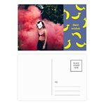 Dıythinker 20 Adet 14x9 cm Renkli Pembe Sis Maskesi Kız Orman Bilim Doğa Manzarası Muz Kartpostal Seti