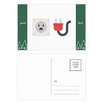 Dıythinker 20 Adet 14x9 cm Renkli Priz Devre Diyagramı Deseni İyi Şans Kartpostal Seti