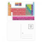 Dıythinker 20 Adet 14x9 cm Renkli Sevimli Succinct Renk Kimya Periyodik Tablo Kartpostal Seti