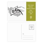 Dıythinker 20 Adet 14x9 cm Renkli Soket Fiş Desenli Devre Diyagramı Şiir Kartpostal Seti