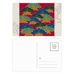 Dıythinker 20 Adet 14x9 cm Renkli Tablo Japon Kültürü Yapraklar Çiçek Kartpostal Seti