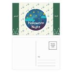 Dıythinker 20 Adet 14x9 cm Renkli The Sky of Halloween Night Good Luck Kartpostal Seti