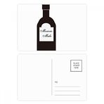Dıythinker 20 Adet 14x9 cm Renkli Tornavida Votka Turuncu Meyve Suyu Kokteyl Kartpostal Seti