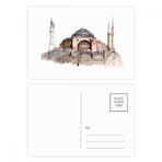 Dıythinker 20 Adet 14x9 cm Renkli Türkiye Hagia Sophia İstanbul Kartpostal Seti