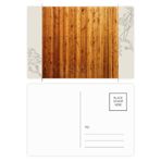 Dıythinker 20 Adet 14x9 cm Renkli Turuncu Ahşap Zemin Duvar Kağıdı Doku Çiçek Kartpostal Seti