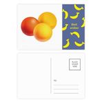 Dıythinker 20 Adet 14x9 cm Renkli Turuncu Hap Sağlık Ürünleri Desen Muz Kartpostal Seti