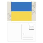 Dıythinker 20 Adet 14x9 cm Renkli Ukrayna Ulusal Bayrağı Avrupa Ülke Çiçek Kartpostal Seti