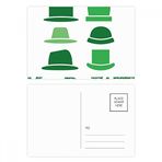 Dıythinker 20 Adet 14x9 cm Renkli Yeşil Şapka Çin Şaka Kader Kartpostal Seti