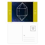 Dıythinker 20 Adet 14x9 cm Renkli Yıldız Kristal Mavi Evren Gökyüzü Fantezi Arkadaş Kartpostal Seti
