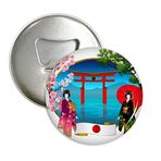 Dıythinker 3 Adet Kimono Kız Japon Kültür Şemsiye Yuvarlak Şişe Açacağı Buzdolabı Mıknatıs Pimleri Rozet Düğme