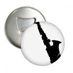 Dıythinker 3 Adet Sax Klasik Müzik Dinleme Taze Yuvarlak Şişe Açacağı Buzdolabı Mıknatıs Pimleri Rozet Düğme