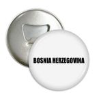 Dıythinker 3 Parça Bosna Hersek İsim Siyah Yuvarlak Şişe Açacağı Buzdolabı Mıknatısı Rozet Düğmesi