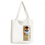 Dıythinker 33x40 Cm Erkek Altın Burunlu Maymun Hayvan Tote Kanvas El Çantası