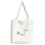 Dıythinker 33x40 Cm Erkek Dancg 5-le Staff Mavi Tote Kanvas El Çantası