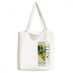 Dıythinker 33x40 Cm Erkek Kalp Şekilli My Lovely Brazil Brezilya Tote Kanvas El Çantası