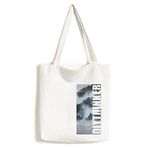 Dıythinker 33x40 Cm Erkek Orman Sis Doğa Manzarası Bilim Tote Kanvas El Çantası