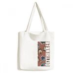 Dıythinker 33x40 Cm Erkek Renk Blokları Soyut Tropik Balıklar Tote Kanvas El Çantası