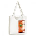 Dıythinker 33x40 Cm Erkek Taze Sıcaklıklı Meyve Domates Resim Tote Kanvas El Çantası