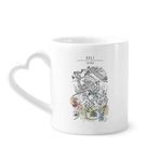 Dıythinker 340 ml Dali Park Among Kalabalık Evler Çin Kahve Kupası