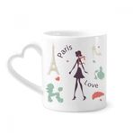 Dıythinker 340 ml Eyfel Kulesi Paris Lady Fransa Kent Simgesi Kahve Kupası