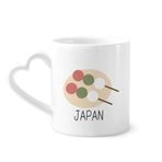 Dıythinker 340 ml Kalp Saplı Geleneksel Japon Yerel Atıştırmalık Topu Kahve Çömlekçilik Seramik Kupa