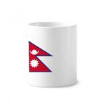 Dıythinker 350 ml 9x8 cm Beyaz Nepal Ulusal Bayrağı Asya Ülke Seramik Kupa