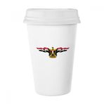 Dıythinker 350 ml Arap Mısır Bayrağı Ulusal Amblem Klasik Kupa Beyaz Çömlekçilik Seramik Kupa