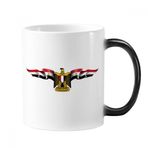 Dıythinker 350 ml Arap Mısır Bayrağı Ulusal Amblem Renk Kupa