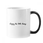 Dıythinker 350 ml Enjoy Little Things Alıntılı Değişen Isıya Duyarlı Renk Kupa