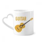 Dıythinker 350 ml Gitar Müzik İllüstrasyonu Mavi Desenli Kupaları Seramik Kupa