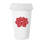 Dıythinker 350 ml Lotus Çin Zodyak Kağıt Kesim Çiçek Hayvan Klasik Kupa