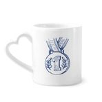 Dıythinker 350 ml Mavi Futbol Şampiyonası Madalya Kupaları Seramik Kupa