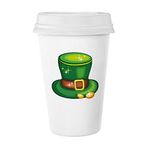 Dıythinker 350 ml Parlak Yeşil Şapka İrlanda St.patrick's Day Klasik Beyaz Çömlek Seramik Kupa