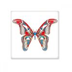 Dıythinker 3D Kelebek Kırmızı ve Mavi Renkli Seramik 10x10 cm Seramik Karo