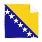 Dıythinker 5 Adet Bosna-Hersek Ulusal Bayrak Ülke Gözlüğü Bez Temizleme Bezi ve Telefon Ekran Temizleyici