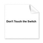 Dıythinker 5 Adet Don'T Touch Switch Siyah Sembol Gözlük Temizleme Bezi ve Telefon Ekran Temizleyici