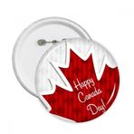Dıythinker 5 Adet L Happy Canada Day 4. Temmuz Akçaağaç Yaprağı Doku Yuvarlak İğneler Rozet Düğme Giysi Dekorasyon